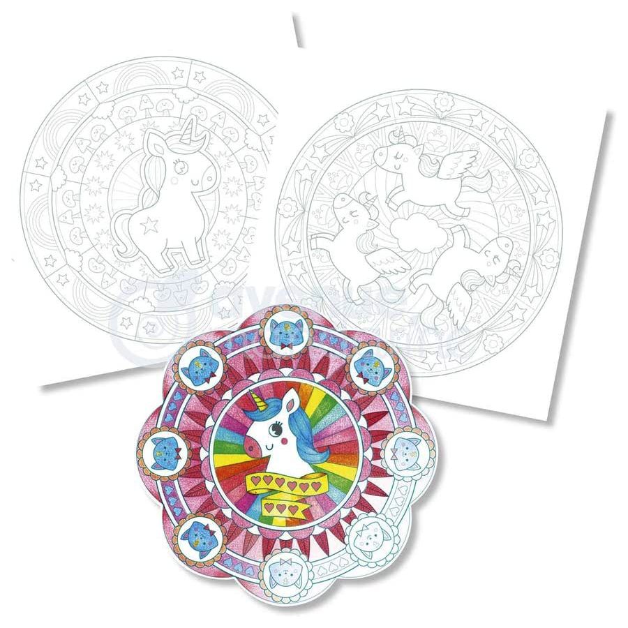 Graffy Pop Mandala s motivy jednorožců